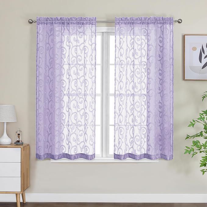 Furman Sheer Curtains 45 inch Length - Image 2
