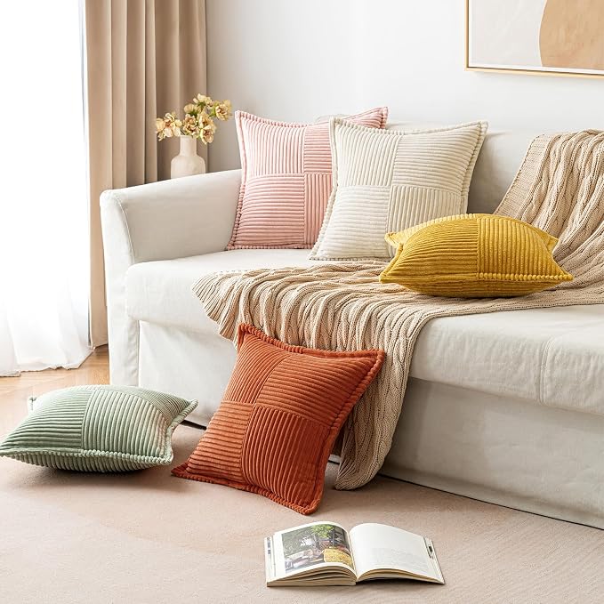 MIULEE Fall Burnt Orange Decorative Throw Pillow Covers - Image 4