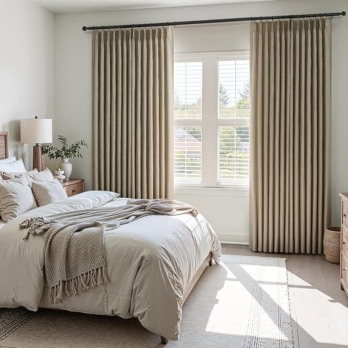 Topfinel 63 Inches Long Pinch Pleated Semi Sheer Curtains - Image 6