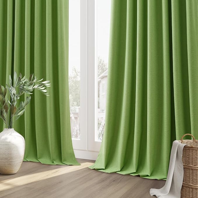 100% Blackout Curtains 84 Inch Length 2 Panels Set - Image 8