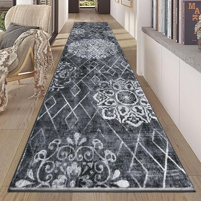 HEBE Hallway Runner Rug 2'x10', Washable Non Slip Kitchen Rug Runner | Soft by HEBE