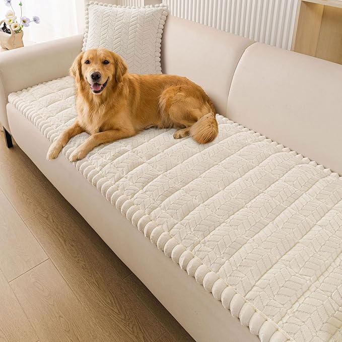 Smiry Couch Cover for Dogs, Non Slip Fuzzy Pet Sofa Covers Washable | Sofa by Smiry