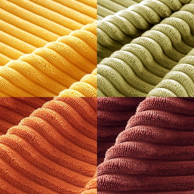 MIULEE Fall Decorative Throw Pillow Covers Yellow Orange Rust 20x20 | Set of 4 - Image 6
