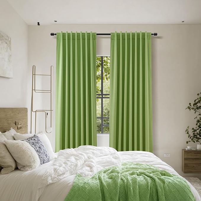 100% Blackout Curtains 84 Inch Length 2 Panels Set - Image 9
