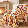 BEDELITE Fleece Blanket Soft Plush Fall Twin Size Autumn Leaves 60"x80" | Ultra by BEDELITE