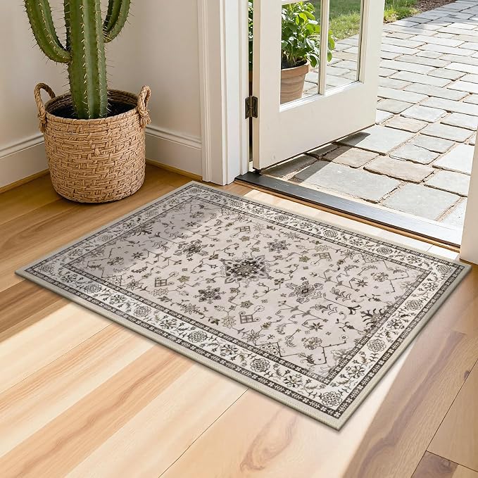 HEBE Indoor Door Mat 2'x3', Washable Welcome Mat - Image 9