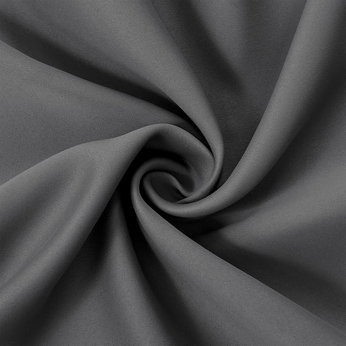 Grey Thermal Blackout Curtains/38 x 54 Inch/Set of 2 Panels Room Darkening - Image 5