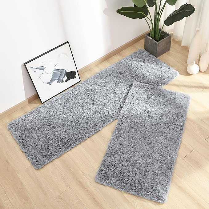 Chicrug Soft Area Rugs for Bedroom Living Room Plush Fluffy Rug 2x4 | Shag - Image 3