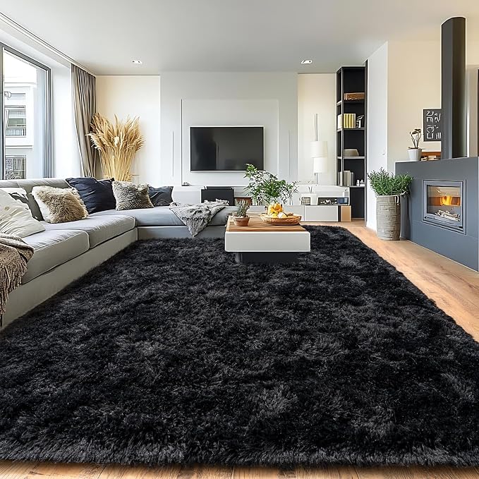 Pionblank Large Area Rug for Living Room 10x14, Fluffy Shag Rug by PIONBLANK