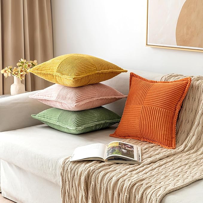 MIULEE Fall Orange Decorative Throw Pillow Covers - Image 4