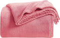 KMUSET Fleece Blanket Salmon Pink Lightweight Super Soft Cozy Fuzzy Bed by COZYBLANKETHappyHomeLife
