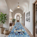 Blue Hallway Runner Rug 2'6''x14' by WelcometoBabovid