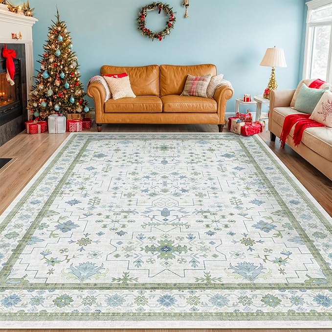 Blue and Green Living Room Rug 8x10 - Image 9