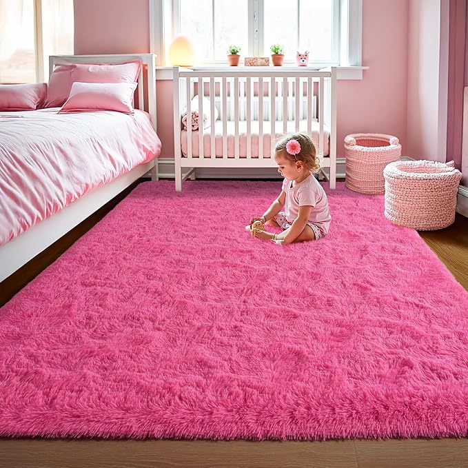 LOCHAS Area Rugs Fluffy Living Room Carpets by LOCHAS