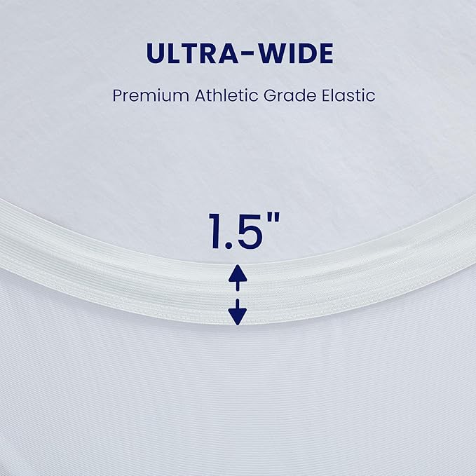 SLEEP ZONE Twin XL Cooling Mattress Topper for College Dorm, Premium Zoned Cool Mattress Pad Cover, Padded Mattress Protector Breathable Washable, Deep Pocket 8-21" (White, Twin XL)
