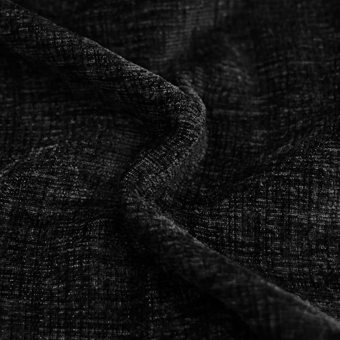 CaliTime Decorative Couch Throw Pillow Covers 26 X 26 Inches Black | Pack of 2 - Image 2