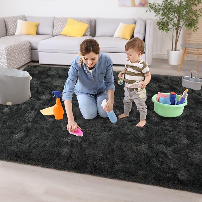 Chicrug Soft Area Rugs for Bedroom Living Room Plush Fluffy Rug 5x8 | Shag - Image 8