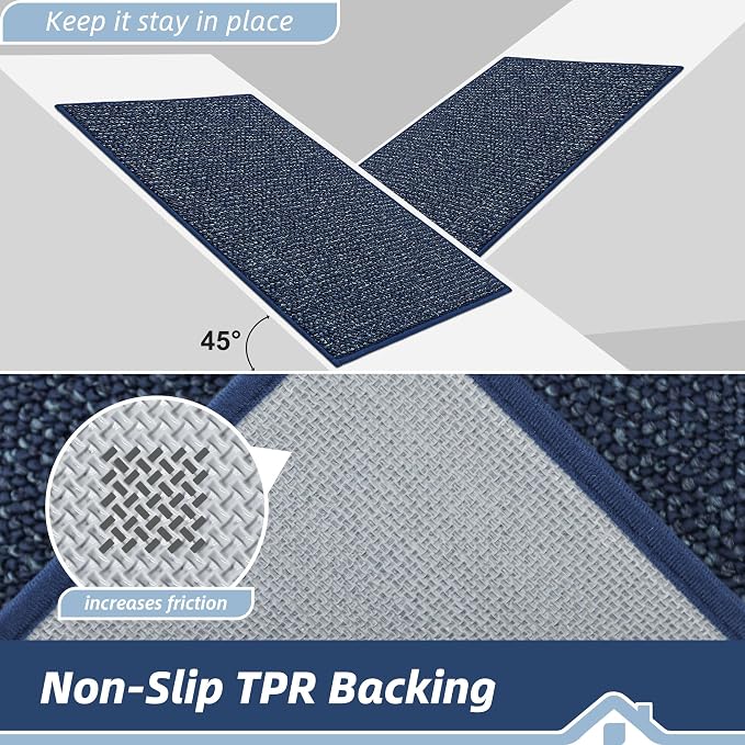 BEQHAUSE Kitchen Rugs and Mats 2PCS Non-Slip, Machine Washable Rugs - Image 4