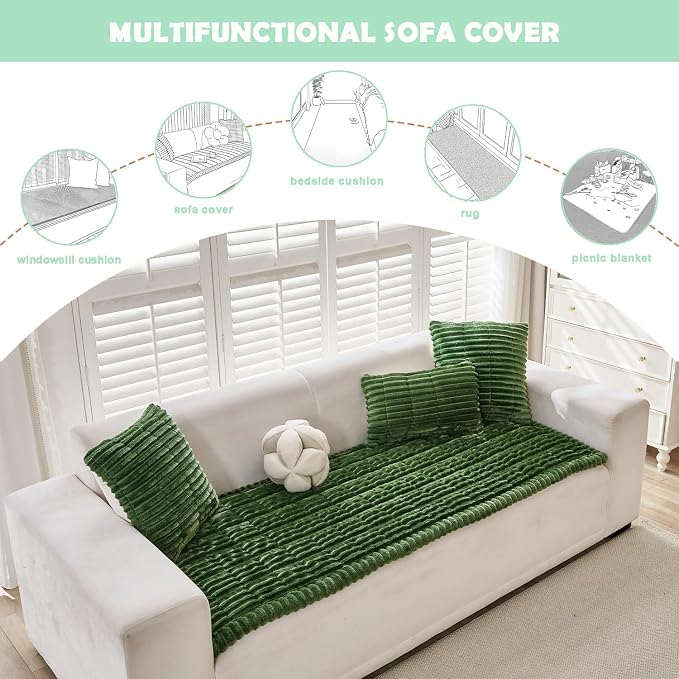 ZQFFB Couch Cover for Dogs Washable Non-Slip Pet Friendly Sofa Protector | - Image 3