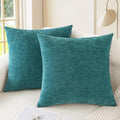CaliTime Decorative Couch Throw Pillow Covers 26 X 26 Inches Teal | Pack of 2 by CaliTime