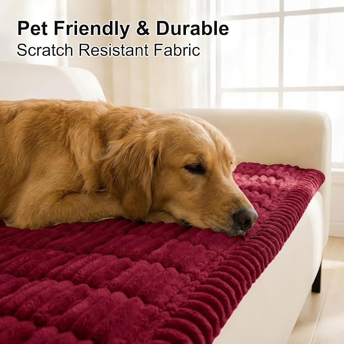 Smiry Couch Cover for Dogs, Non Slip Washable Sofa Protector for Pets | Soft - Image 4