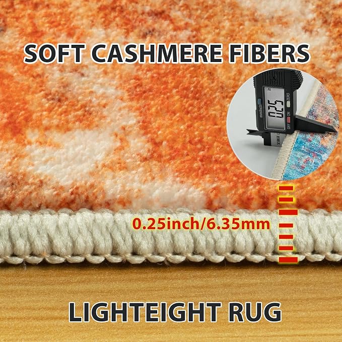Aelenmu 10x14 Area Rugs for Living Room Washable Dining Room Colorful | Modern - Image 5
