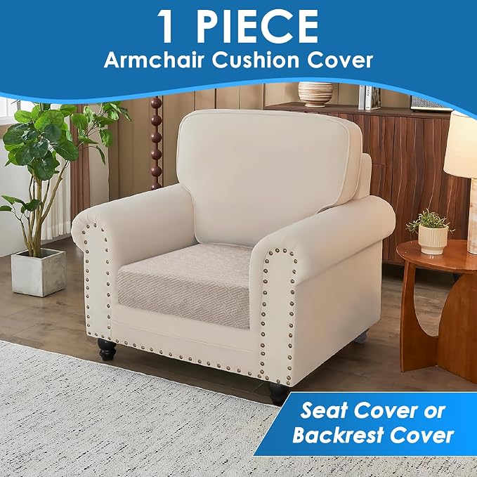 XINEAGE Couch Cushion Covers Seat Cushion Cover Thick Stretch Sofa Slipcovers 1 - Image 3