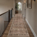 Schweek 3x10 Hallway Runner Washable Non Slip Vintage Brown Kitchen Rug | by Schweek