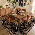 Vacuum-Friendly, Square 8ft Washable Area Rug by meejou