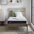 Lucid 6 Inch Memory Foam Mattress – Low Profile – Medium Firm Feel - Infused with Bamboo Charcoal and Gel - Bed in a Box - Temperature Regulating - Breathable - Queen Size