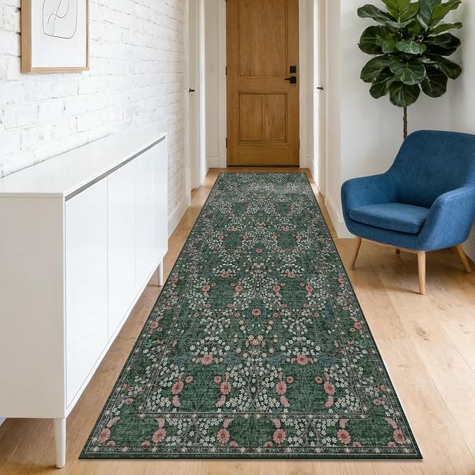 Washable 2'6" x 8' Runners for Hallways, Non Slip Long Floor Runner for Kitchen by Unknown