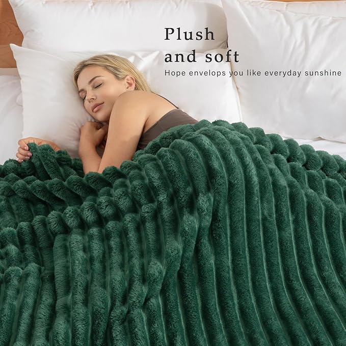 Exclusivo Mezcla Striped Twin Size Fleece Blanket - Image 2