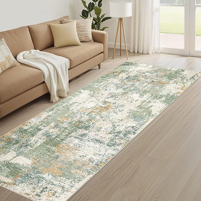 LOONGRUG Runner Rug 2x10 Washable Non-Slip Kitchen Neutral Modern Rug | - Image 8