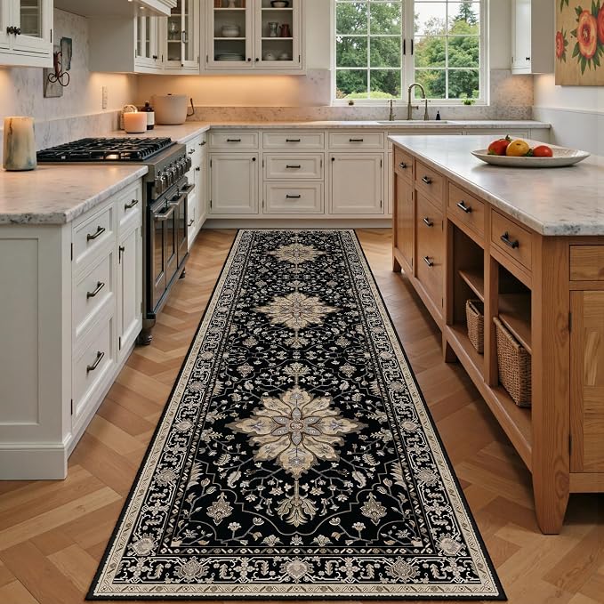 RELEANY Washable Area Rug, Runner 3'x9', Water Repellent, Pet Friendly by RELEANY