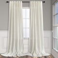 Pitalk Cream Curtains 80 Inch Length by Pitalk