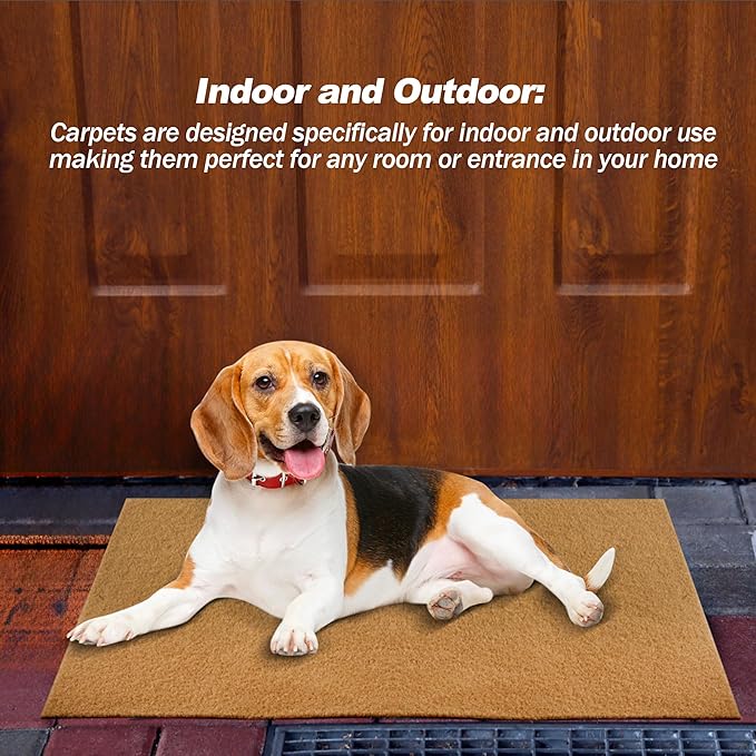 9 Pack Coir Doormats, 30x17 Inch Artificial Blank Door Mats - Image 7