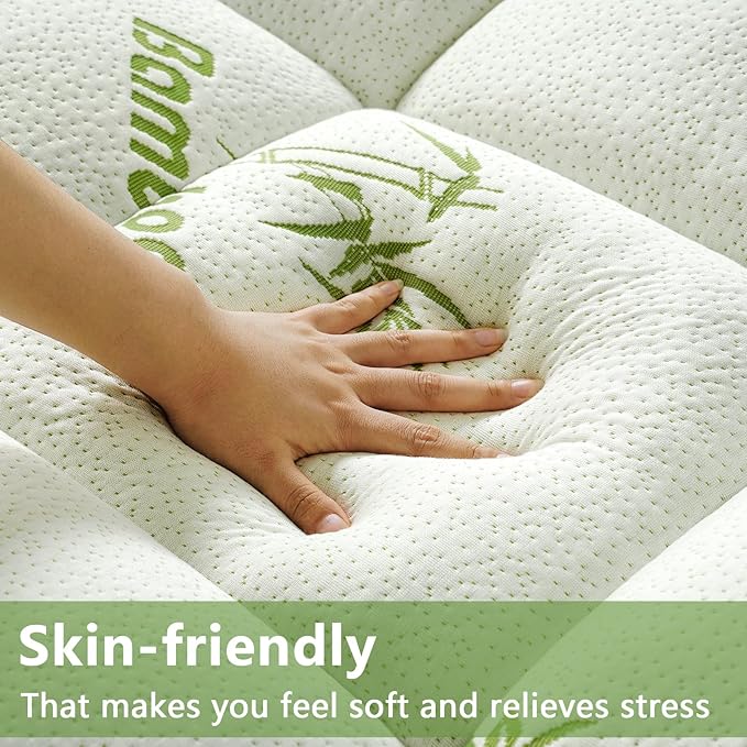Premium Viscose Made from Bamboo Short Queen RV Size Mattress Topper for Back Pain, Quilted Fitted Extra Thick Mattress Pad,Pillow Top Mattress Cover with Deep Pocket Up to 21 Inches（60 * 75inch）