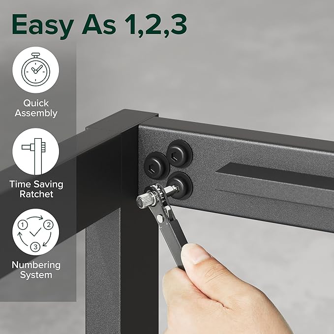 ZINUS Paul Metal and Bamboo Platform Bed Frame, Wood Slat Support, No Box Spring Needed, Easy Assembly, Full