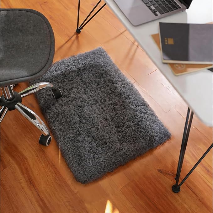 Ophanie Small 1.5x2.5 Rug Washable Non Slip Throw Bedside Area Rugs, Fluffy - Image 5