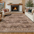 Brown Rug for Living Room 10x12 by HazoHaus
