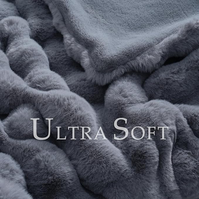 BENVWE Faux Fur Throw Blanket for Couch Bed - Image 3