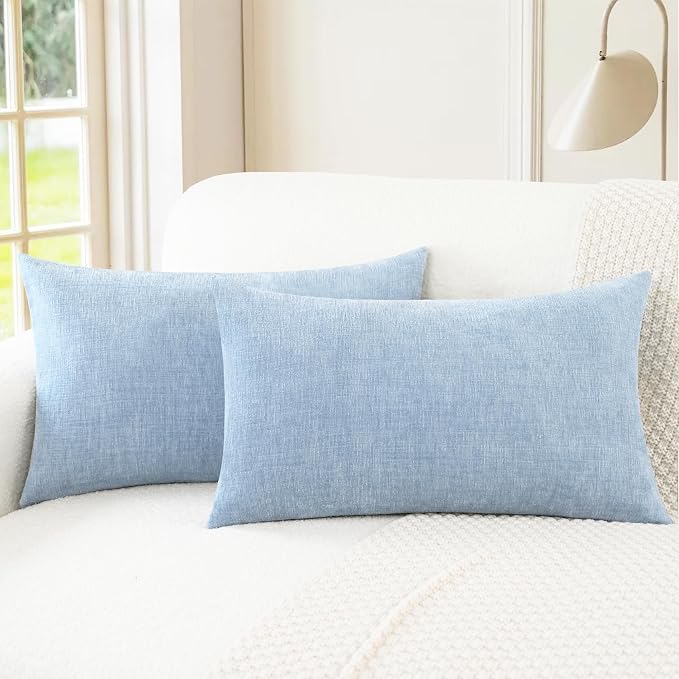 CaliTime Decorative Couch Throw Pillow Covers 26 X 16 Inches Baby Blue | Pack by CaliTime