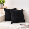 Aegero Pack of 2 Corduroy Decorative Throw Pillow Covers 20x20 Inch by Unknown