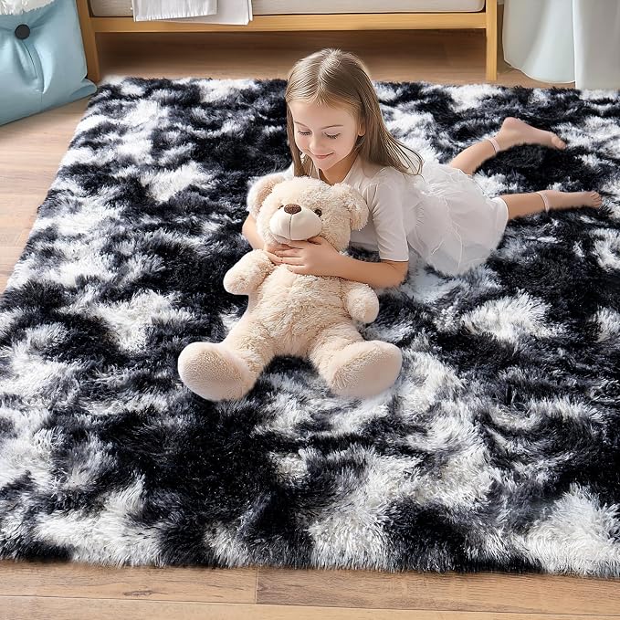 Super Fluffy Area Rug for Living Room 5x7, Shaggy Carpet - Image 7