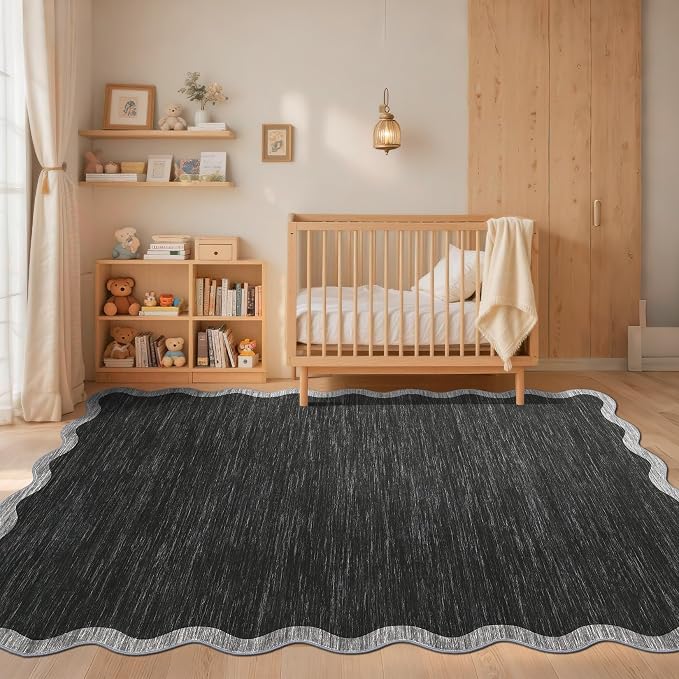GarveeHome Scalloped Washable Rugs 9x12 Area Rug - Image 9