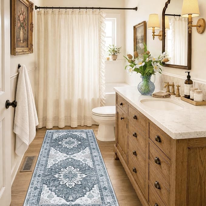RELEANY Washable Area Rug, Runner 2'x6', Water Repellent, Pet Friendly - Image 2