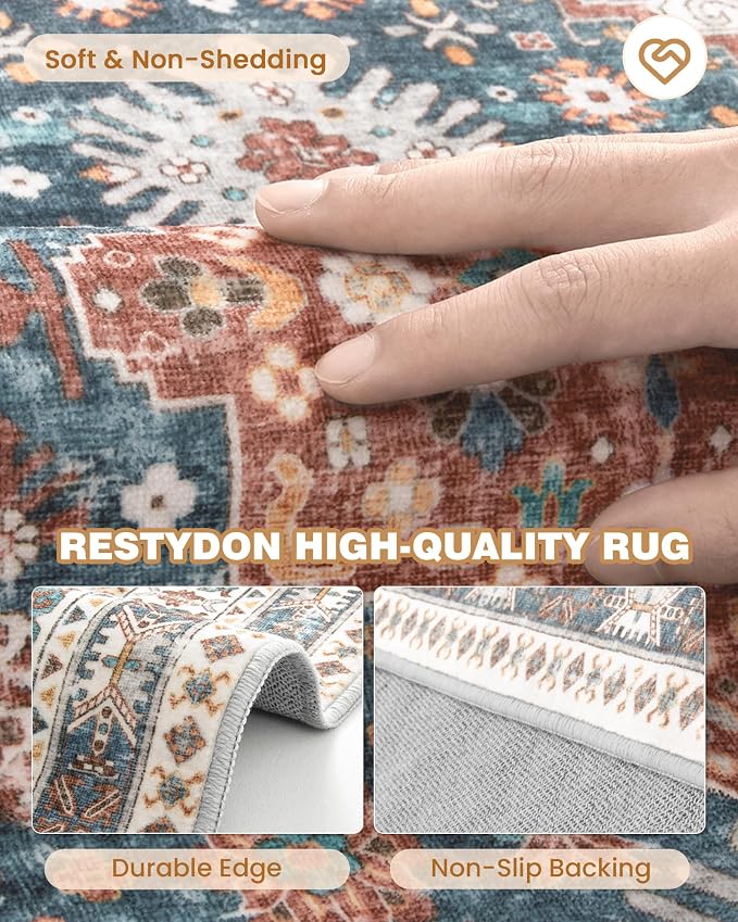 Kitchen Runner Rug Non Slip Washable Rugs 2.5x8, Carpet Runner - Image 7