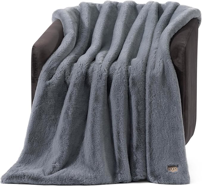 UGG Euphoria Throw Blanket, Plush Faux Fur Blanket, Ultra Plush, OEKO-TEX by Unknown