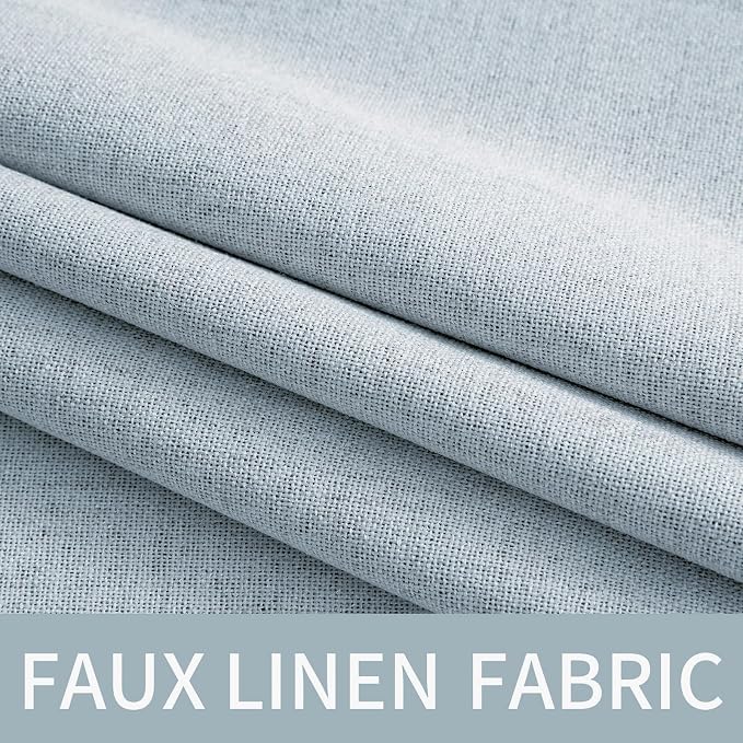 MIULEE 100% Blackout Linen Curtains - Image 5
