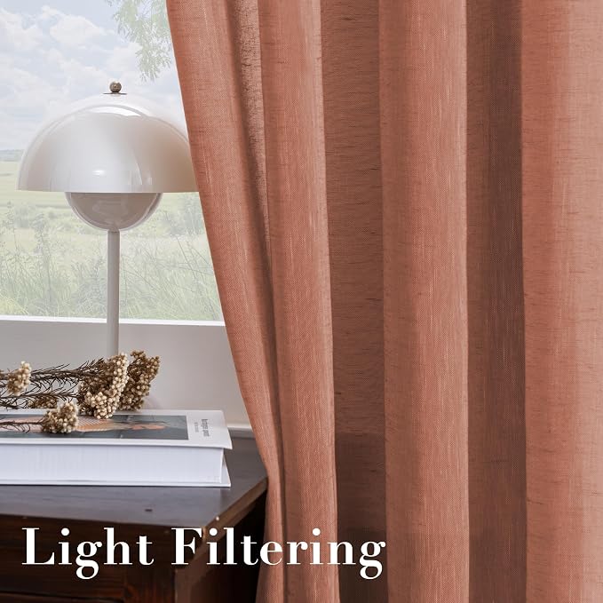 H.VERSAILTEX Linen Curtains Natural Blended Curtain Panels - Image 5